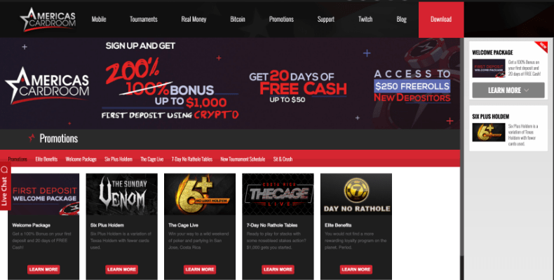 Americas Cardroom Promotions Image